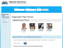 Tablet Screenshot of edgewaterhighschoolalumni.com